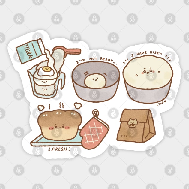 How to bake a bread Sticker by chichilittle